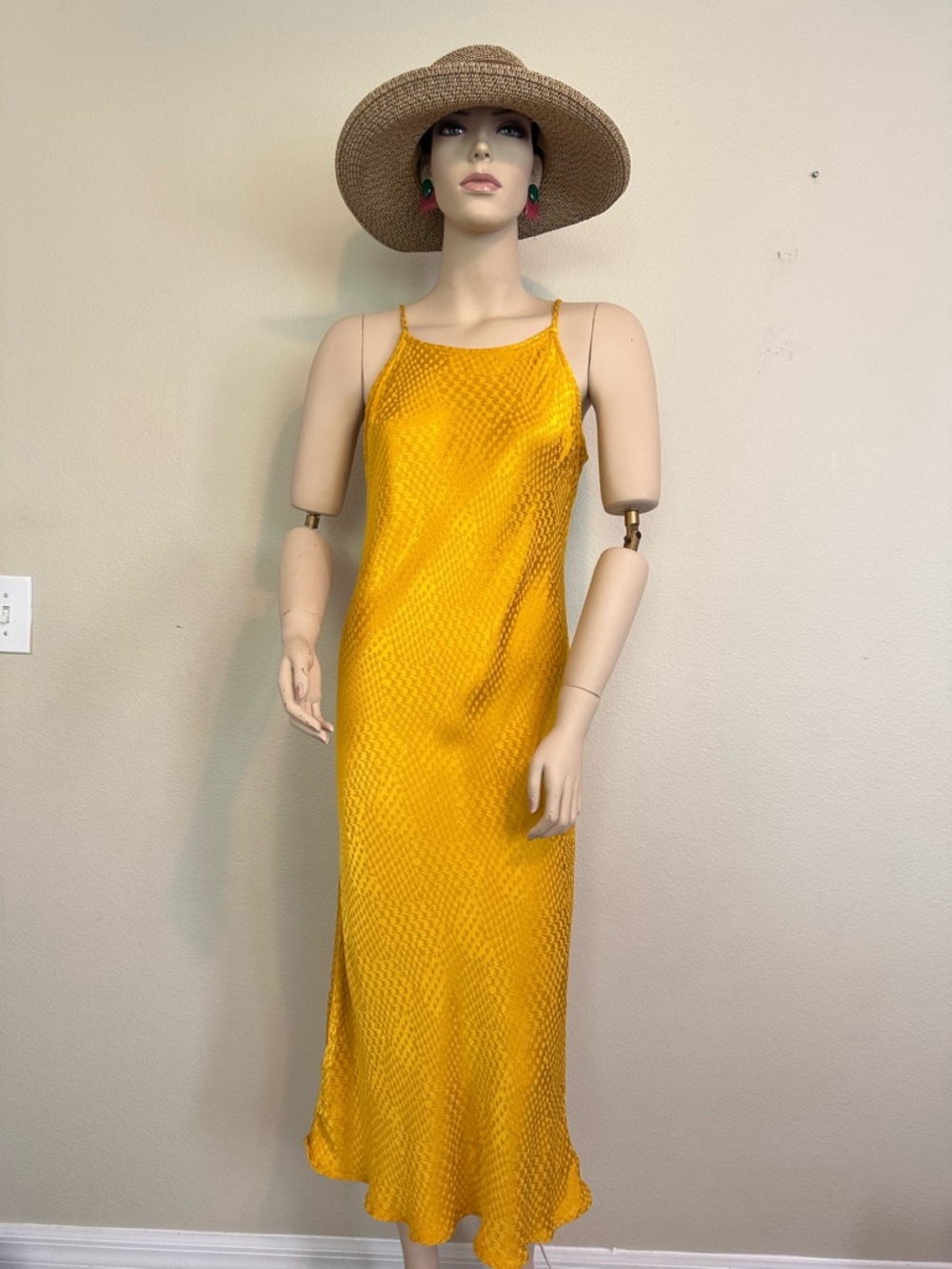 А new day Mustard Yellow Midi Dress